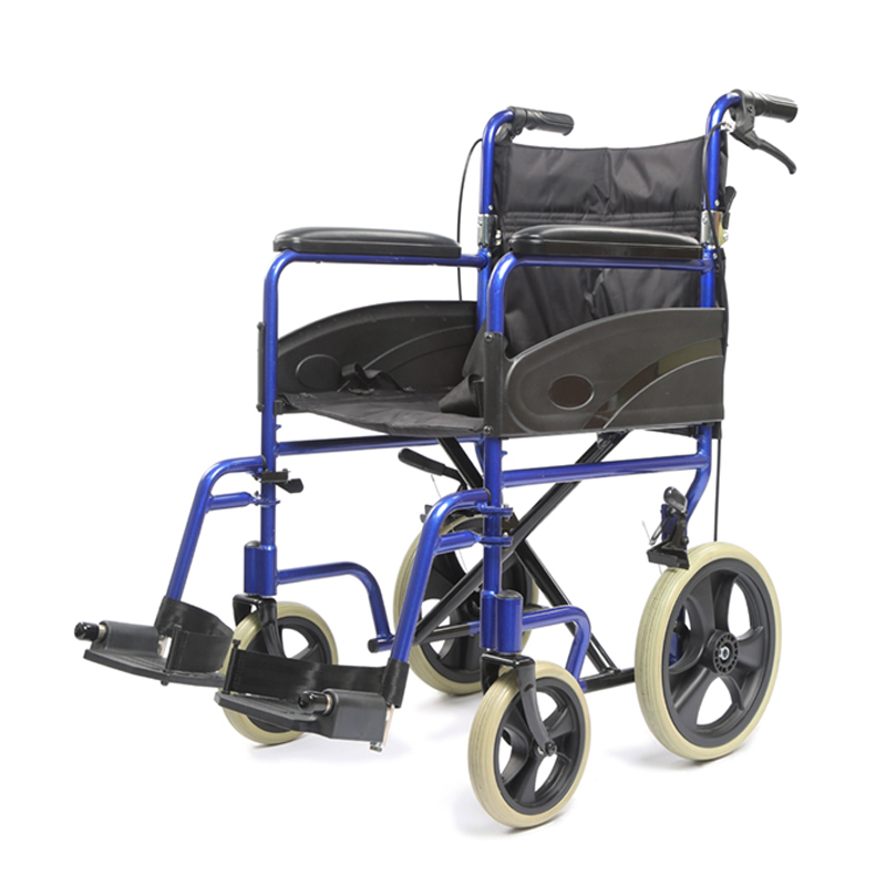 Lightweigh transport chair, Companion chair with fold down back,Folding transit wheechair