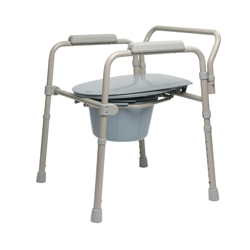 Folding Steel Commode