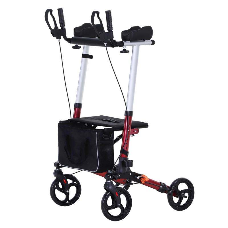 Folding Upright Rollator Walker